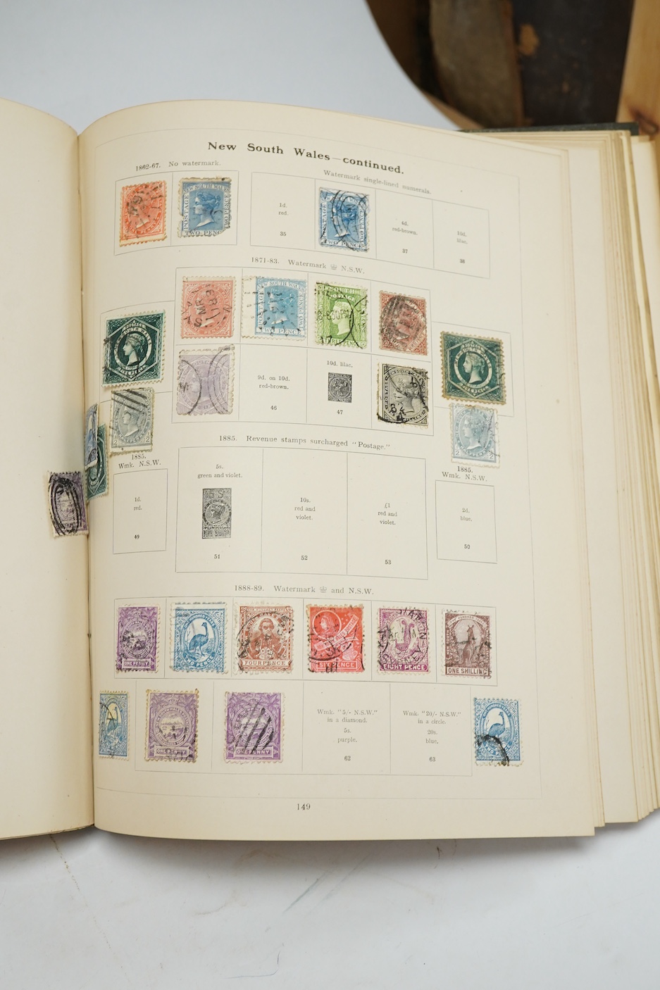 Three Edwardian and later stamp albums, The Grafton Stamp Album, containing a good selection of British stamps from 1841 to 1978, including Two Pence blue, 1840s/50s Penny Reds, Victoria Army Official, a substantial run